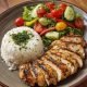 Grilled Chicken Rice Plate